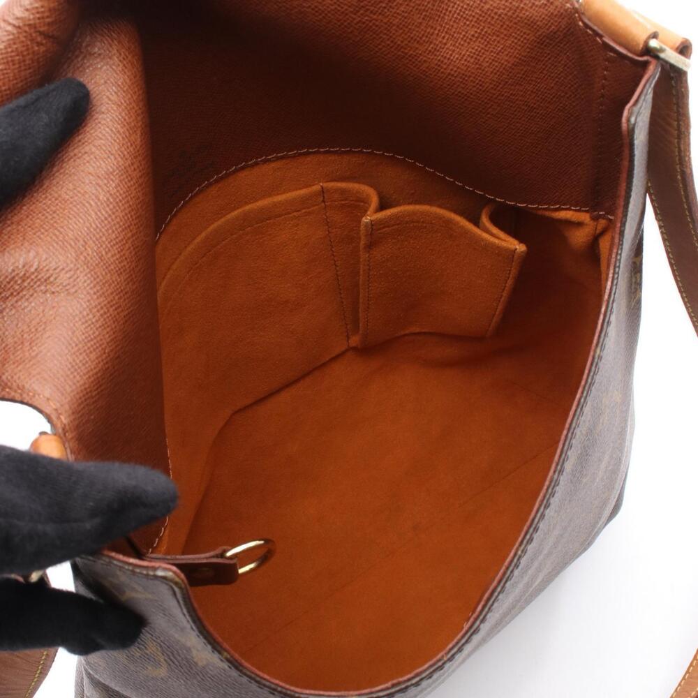 Louis Vuitton Brown Canvas Bag Musette Leather Monogram Shoulder